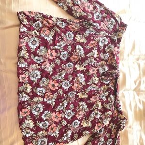 Off the shoulder floral top